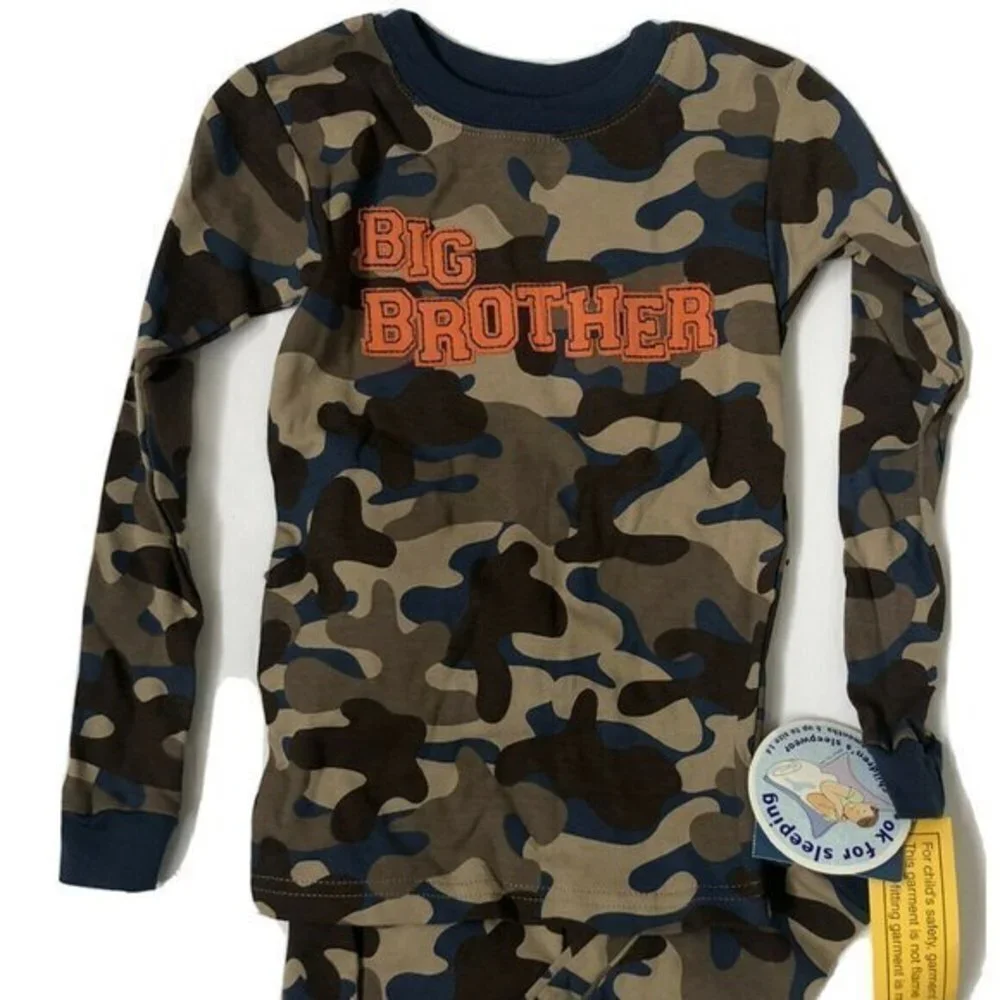 Carters Baby Boy Toddler Pajamas 4T Big Brother